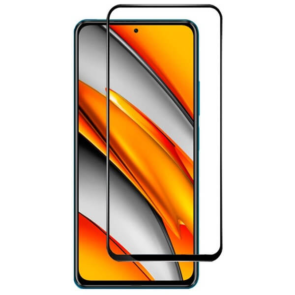 3D ochranné tvrzené sklo s rámečkem pro Xiaomi Poco F3 - černé