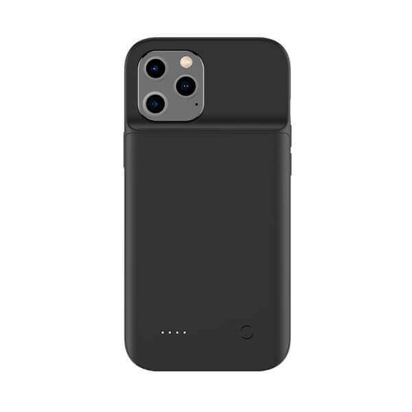 3v1 Silikonové pouzdro s externí baterií smart battery case power bank 3500 mAh pro Apple iPhone 12 Pro - černé