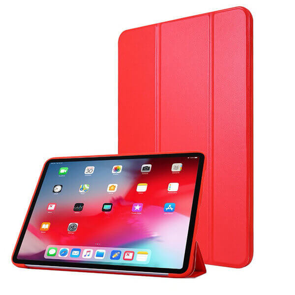 2v1 Smart flip cover + zadní silikonový ochranný obal pro Apple iPad Pro 12.9" 2021  - červený