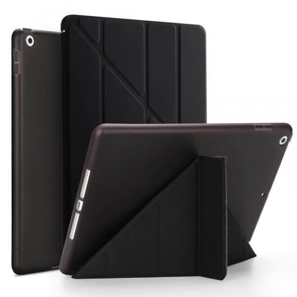 2v1 Smart flip cover + zadní silikonový ochranný obal pro Apple iPad 10.2" 2021  - černý