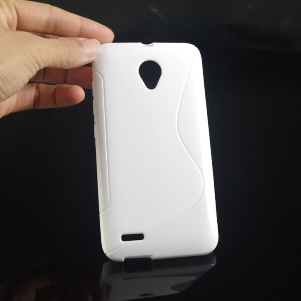 Silikonový ochranný obal S-line pro Vodafone Smart Prime 6 - bílý