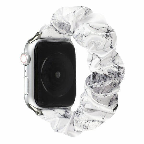 Elastický pásek pro chytré hodinky Apple Watch 45 mm (7.série) - bílo černý