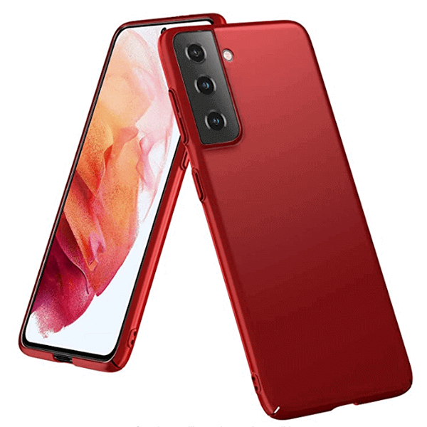 Ochranný plastový kryt pro Samsung Galaxy S22 Ultra 5G - červený