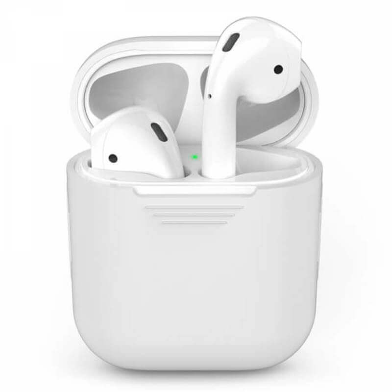 Silikonové ochranné pouzdro pro Apple AirPods 2.generace  - bílé