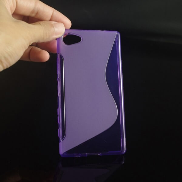 Silikonový ochranný obal S-line pro Sony Xperia Z5 Compact - fialový