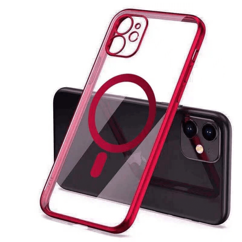 MagSafe silikonový kryt pro Apple iPhone 11 - červený