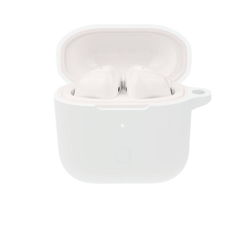 Silikonové ochranné pouzdro pro Xiaomi Redmi Buds 3 Pro - bílé