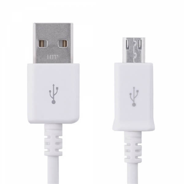 USB Micro USB propojovací kabel pro nabíjení a synchronizaci dat - bílý