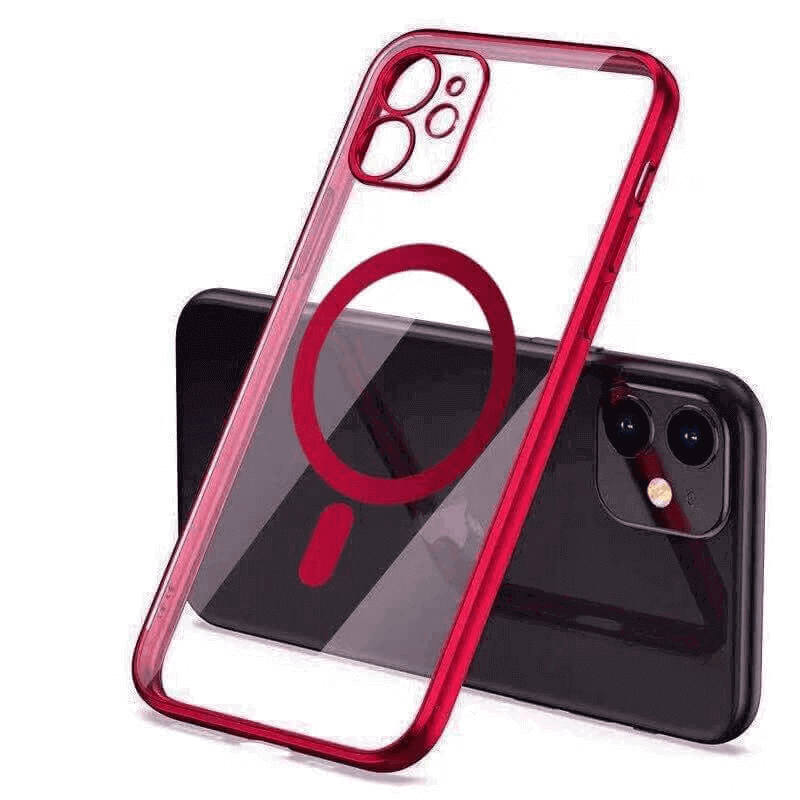 MagSafe silikonový kryt pro Apple iPhone 14 Pro - červený