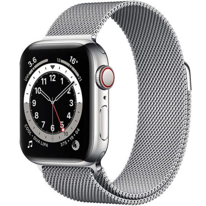 Elegantní kovový pásek pro chytré hodinky Apple Watch 45 mm (8.série) - stříbrný