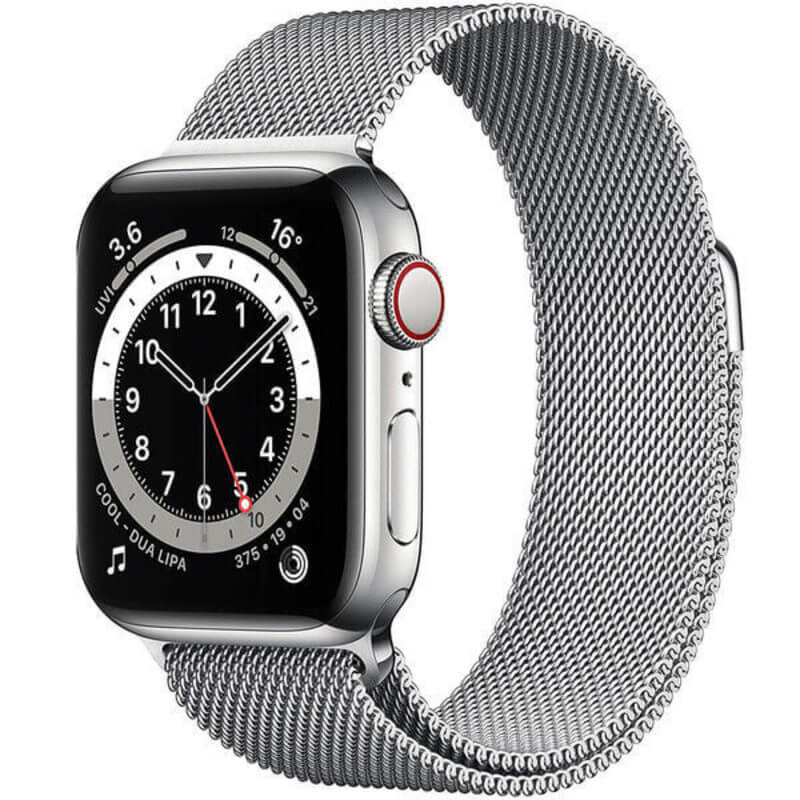 Elegantní kovový pásek pro chytré hodinky Apple Watch SE 44 mm (2022) - stříbrný