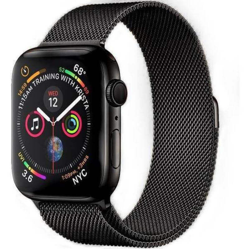 Elegantní kovový pásek pro chytré hodinky Apple Watch SE 40 mm (2022) - černý