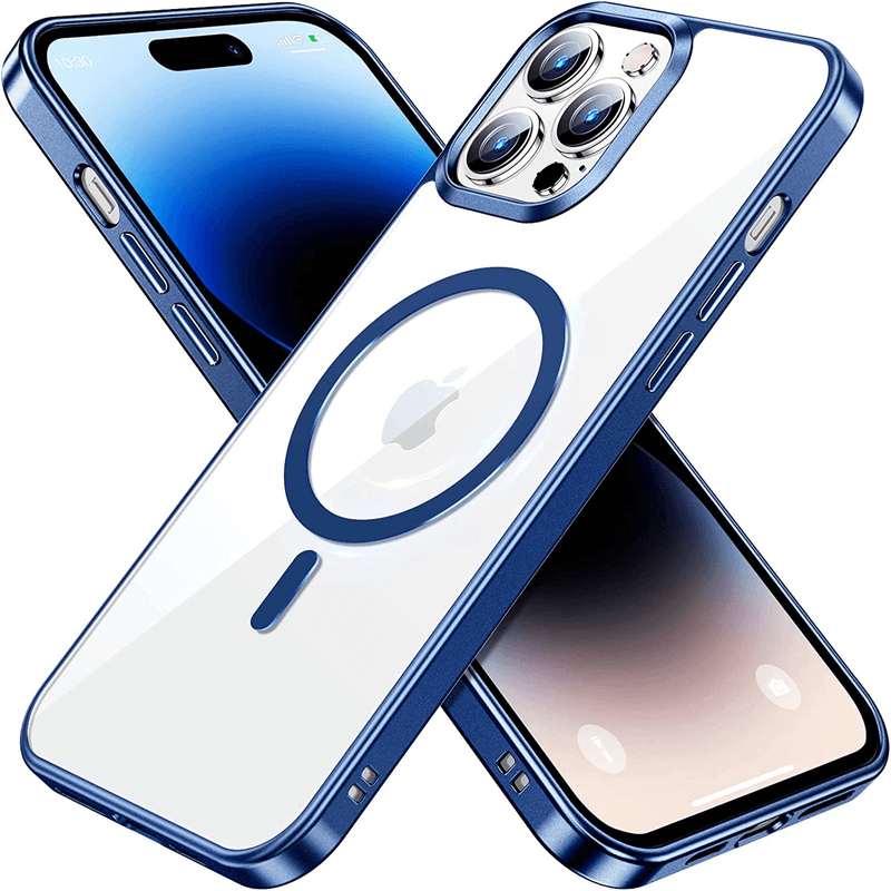 MagSafe silikonový kryt pro Apple iPhone 14 - tmavě modrý