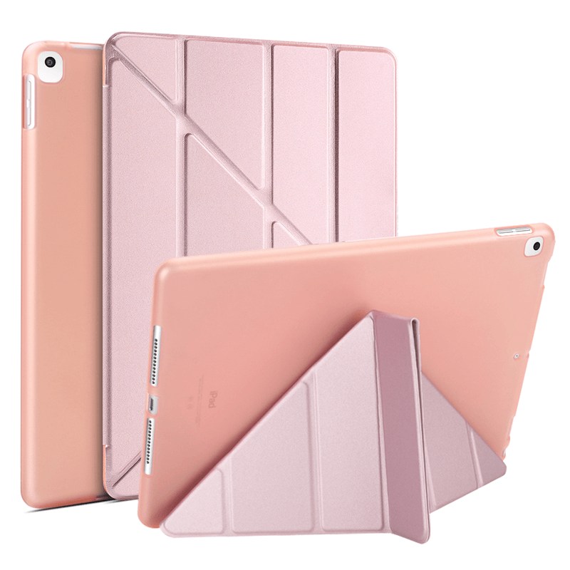 2v1 Smart flip cover + zadní silikonový ochranný obal pro Apple iPad 10.2" 2019 (7. generace) - růžový