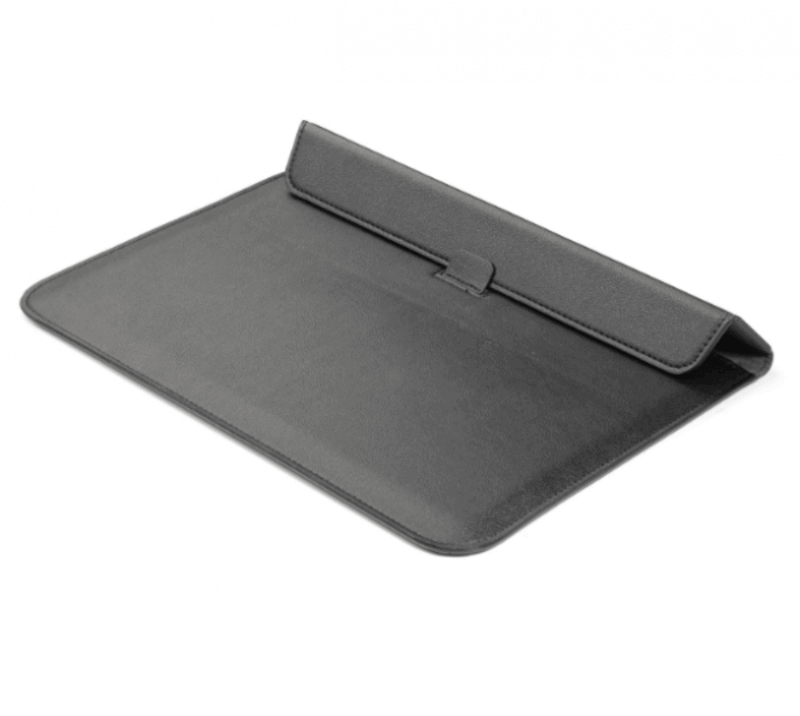 2v1 Pouzdro s magnetem a stojánkem z ekokůže pro Apple MacBook Pro 13,3" (2022,M2) - černé
