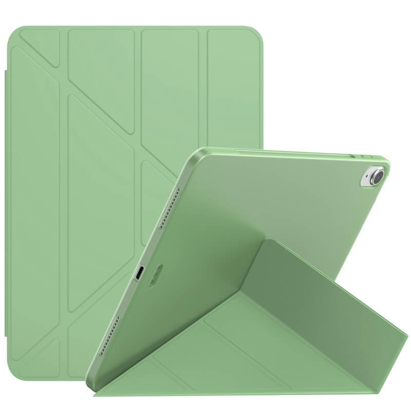 2v1 Smart flip cover + zadní silikonový ochranný obal pro Apple iPad Air 5 10.9"  - světle zelený