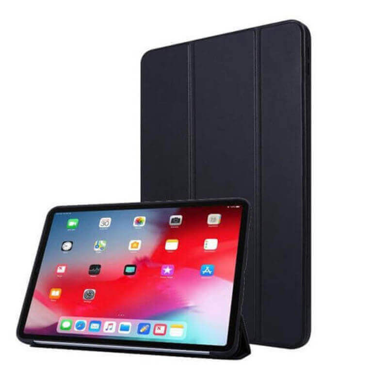 2v1 Smart flip cover + zadní silikonový ochranný obal pro Apple iPad Pro 12,9" 2022  - černý