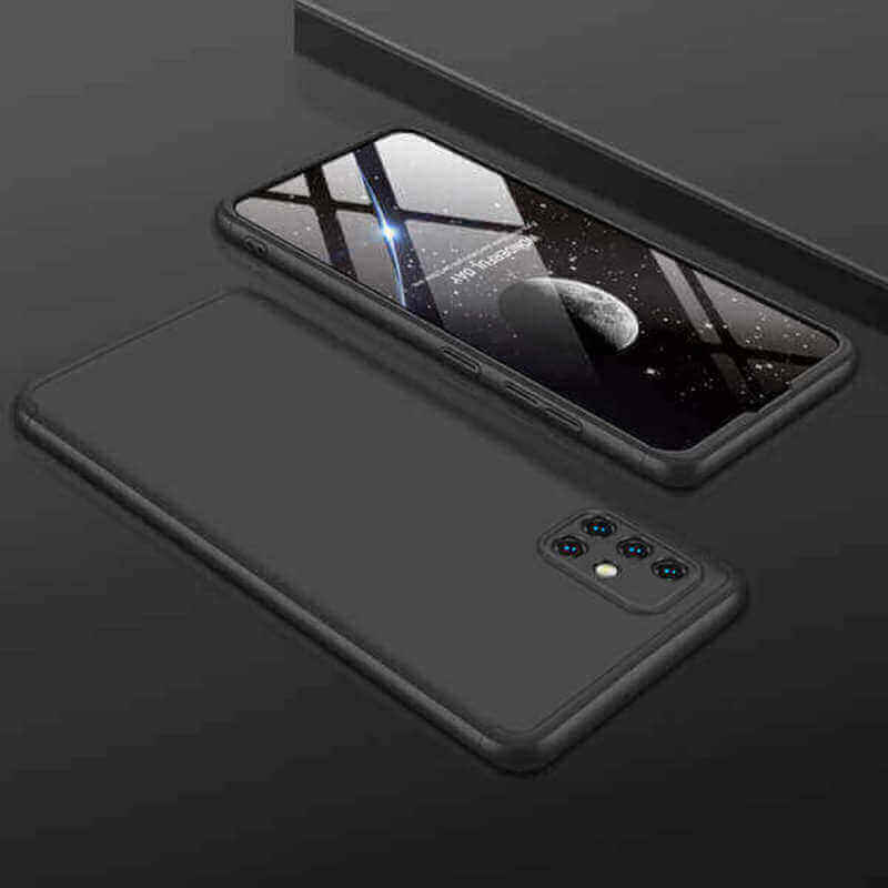Ochranný 360° celotělový plastový kryt pro Samsung Galaxy A23 4G - černý