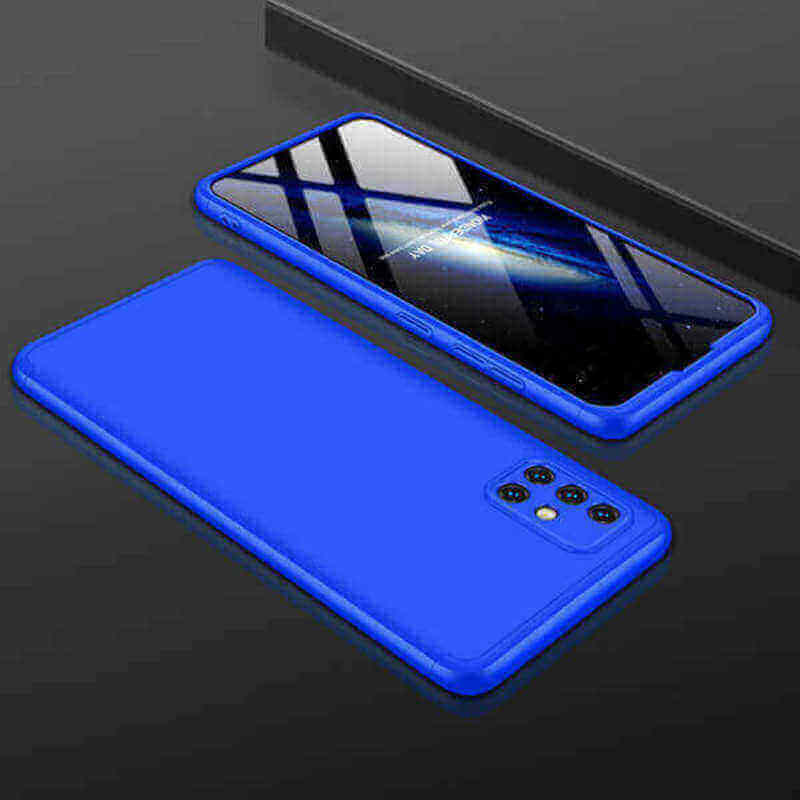 Ochranný 360° celotělový plastový kryt pro Samsung Galaxy A23 4G - modrý
