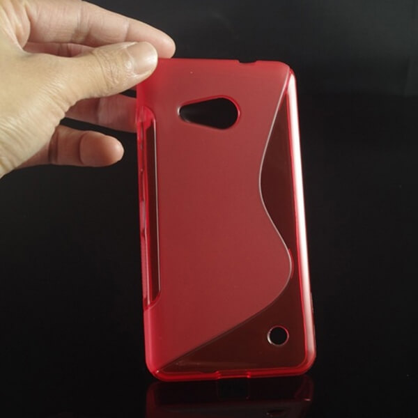 Silikonový ochranný obal S-line pro Nokia Lumia 550 - červený