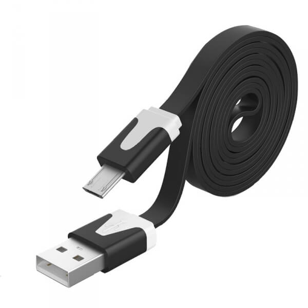USB Micro USB propojovací kabel pro nabíjení a synchronizaci dat - černý
