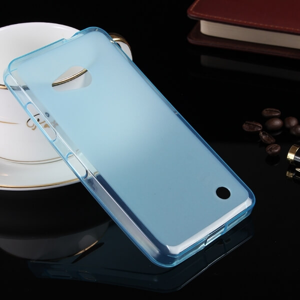 Silikonový mléčný ochranný obal pro Nokia Lumia 550 - modrý
