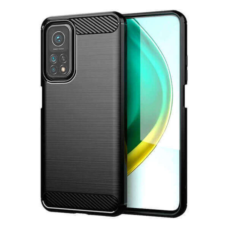 Ochranný silikonový obal karbon pro Xiaomi Redmi Note 12 4G - černý