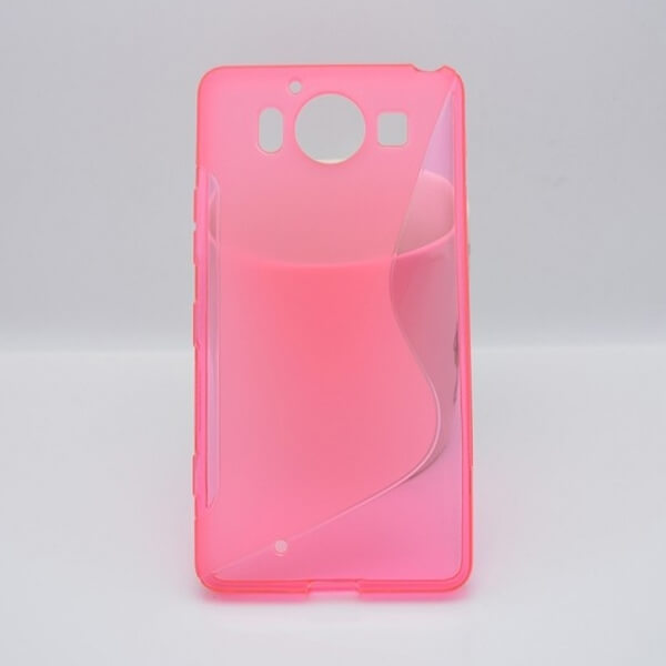 Silikonový ochranný obal S-line pro Nokia Lumia 950 - růžový