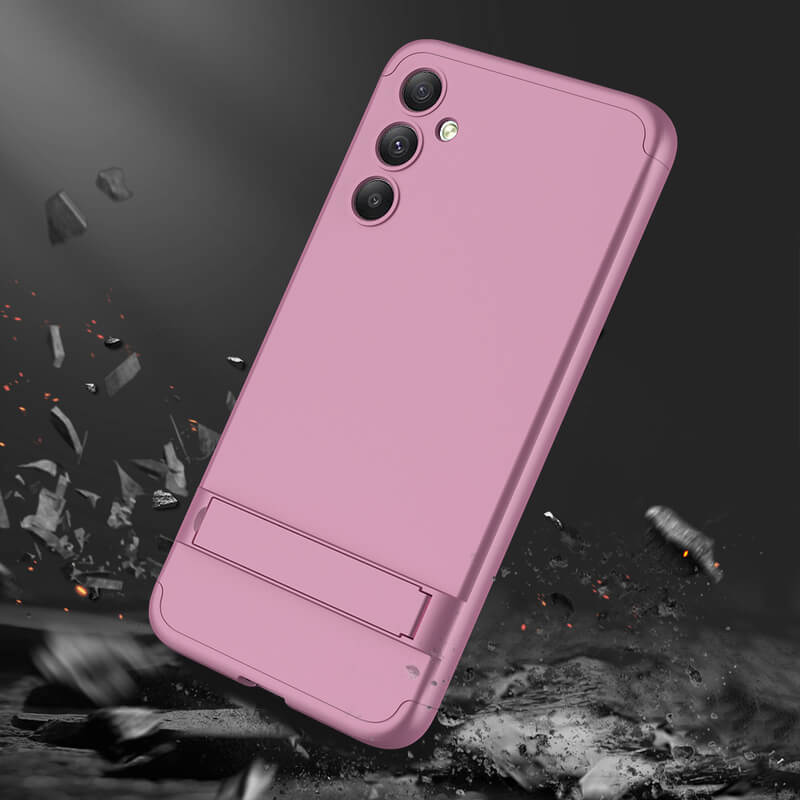 Ochranný 360° celotělový plastový kryt pro Xiaomi Redmi Note 12 4G - růžový