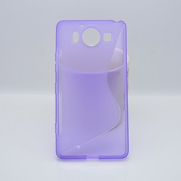 Silikonový ochranný obal S-line pro Nokia Lumia 950 - fialový