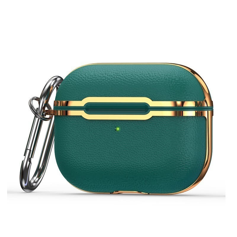 Luxusní ochranné pouzdro pro Apple AirPods 3.generace  - tmavě zelené