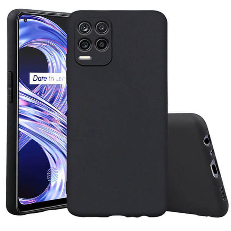 Extrapevný silikonový ochranný kryt pro Realme 8i - černý
