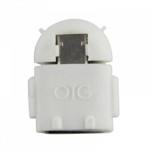 USB OTG propojovací redukce Android pro Micro USB - bílý