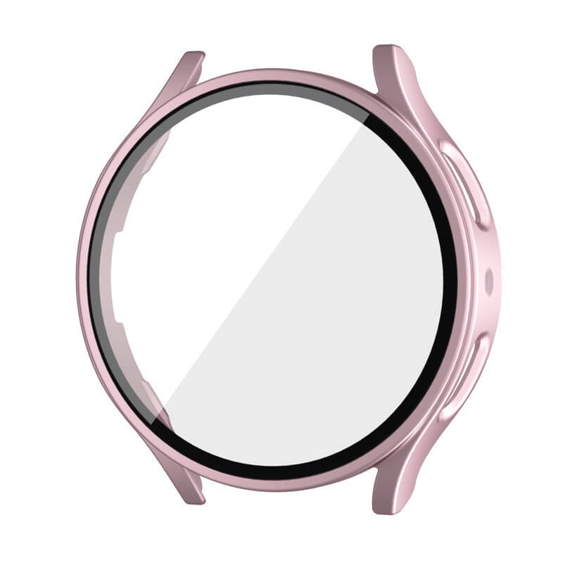 Ochranný kryt se sklem pro Samsung Galaxy Watch 5 40 mm - světle růžový