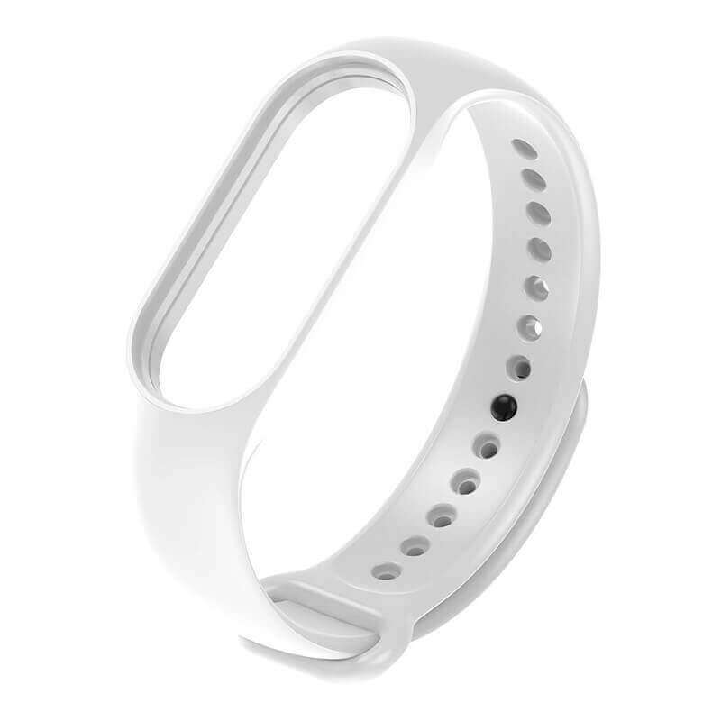 Silikonový řemínek pro chytré hodinky Xiaomi Mi Band 7 - bílý
