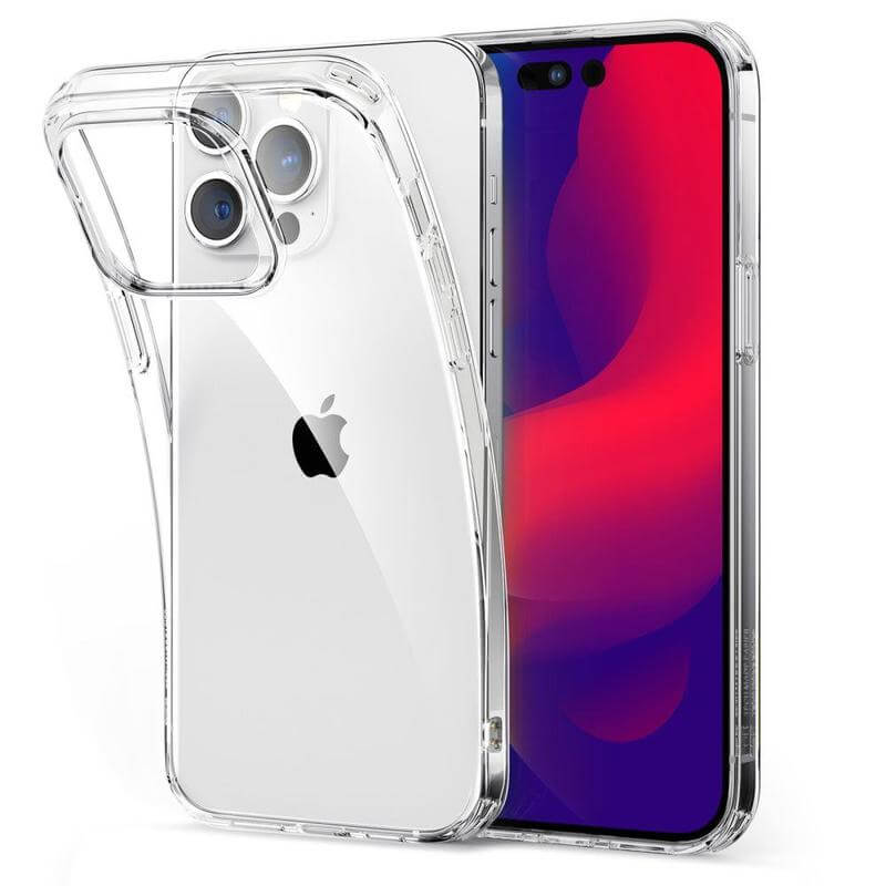 Silikonový obal pro Apple iPhone 15 Pro Max - průhledný