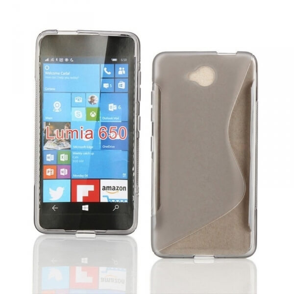 Silikonový ochranný obal S-line pro Nokia Lumia 650 - šedý