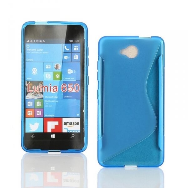 Silikonový ochranný obal S-line pro Nokia Lumia 650 - modrý