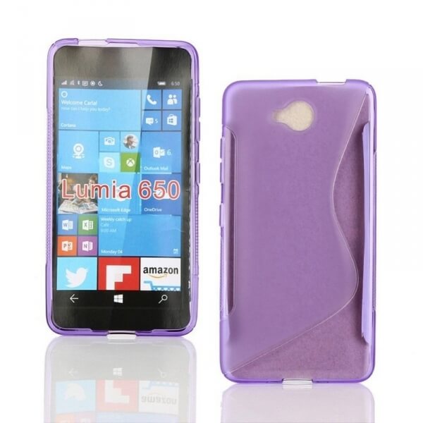 Silikonový ochranný obal S-line pro Nokia Lumia 650 - fialový