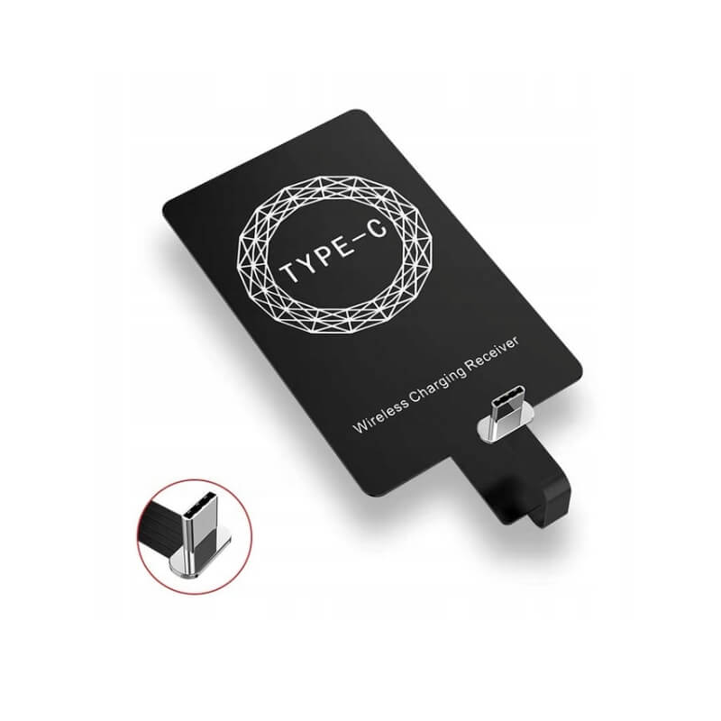 Qi Podložka pro bezdrátové nabíjení pod kryt telefonu USB C