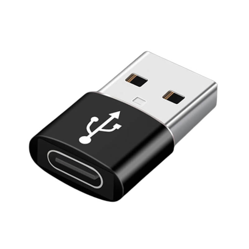 Redukce adaptér s adaptér USB samec/USB-C samice černá