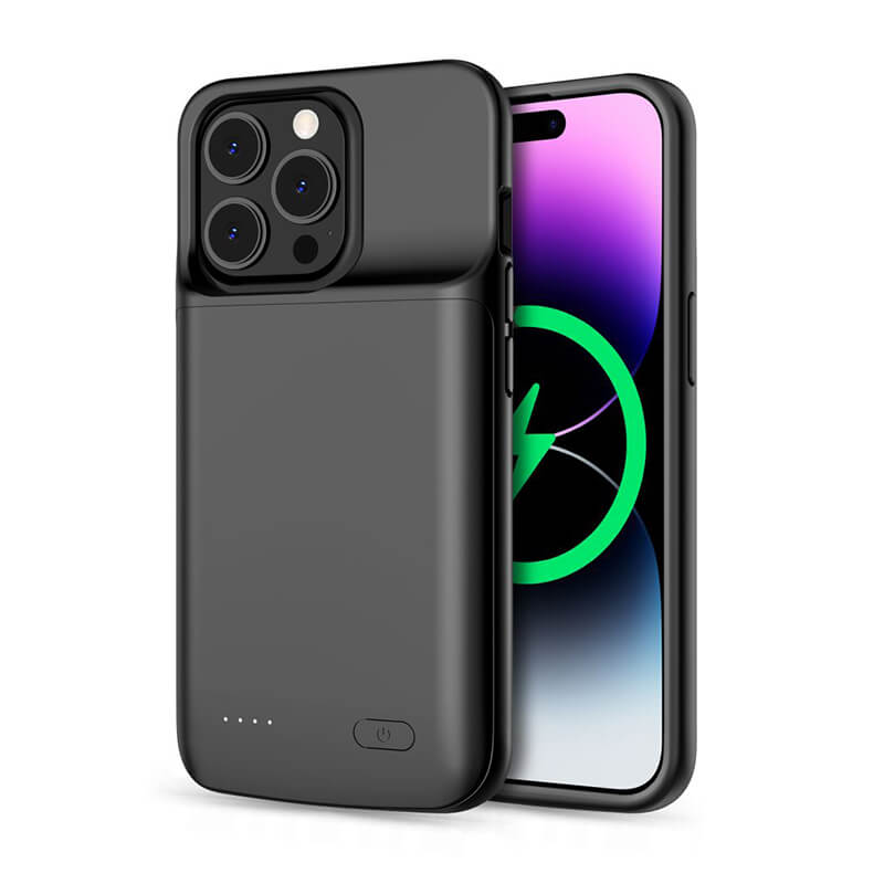 3v1 Silikonové pouzdro smart battery case power bank 5000 mAh pro Apple iPhone 11 - černé