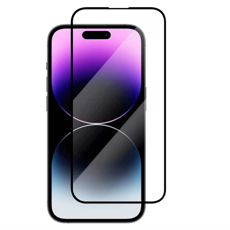3x 3D ochranné tvrzené sklo s rámečkem pro Apple iPhone 15 Pro - černé - 2+1 zdarma