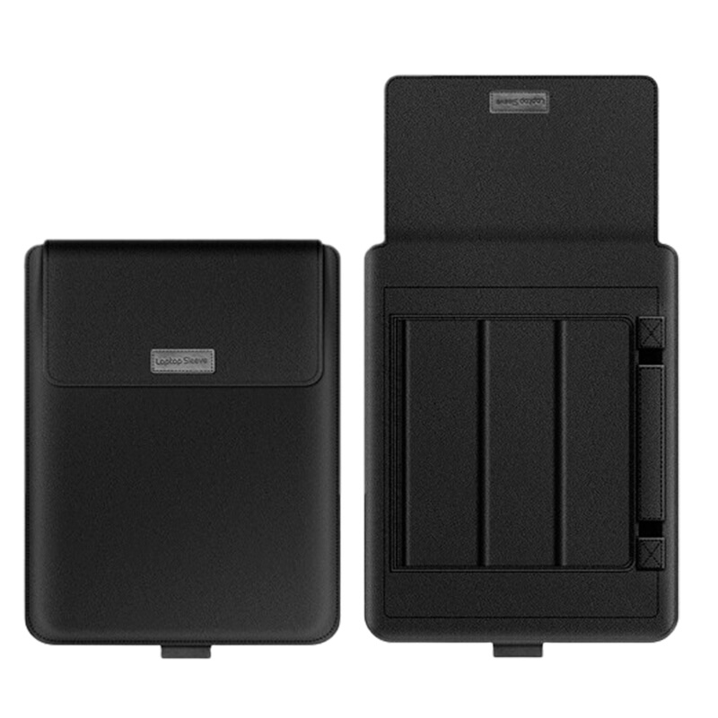 2v1 Pouzdro s magnetem a stojánkem z ekokůže pro Lenovo IdeaPad 3 - černé