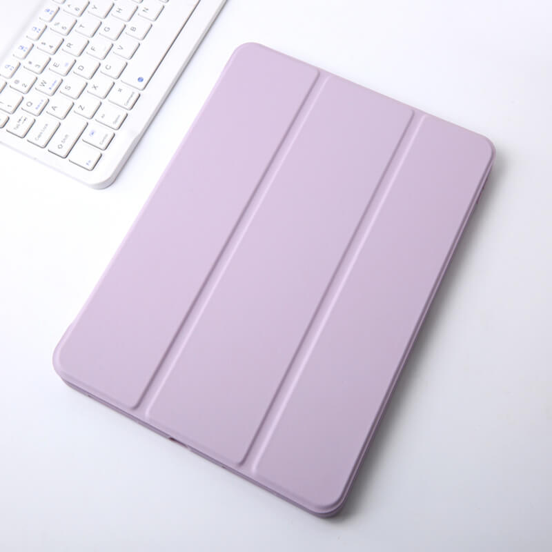2v1 Smart flip cover + zadní silikonový ochranný obal s držákem na pero pro Huawei MatePad 11 - světle fialový