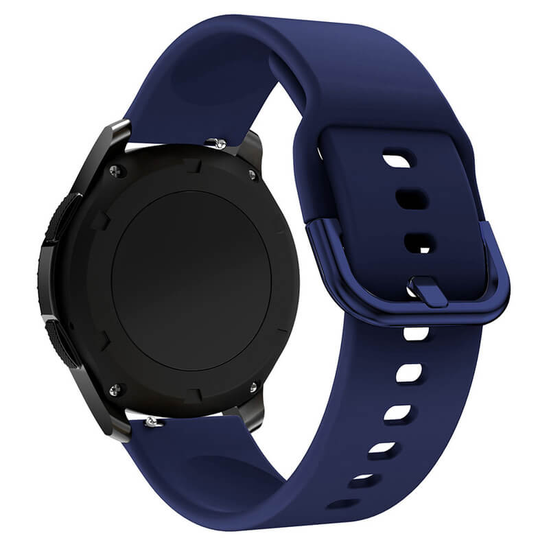 Silikonový řemínek pro chytré hodinky Samsung Galaxy Watch 4 44 mm - tmavě modrý