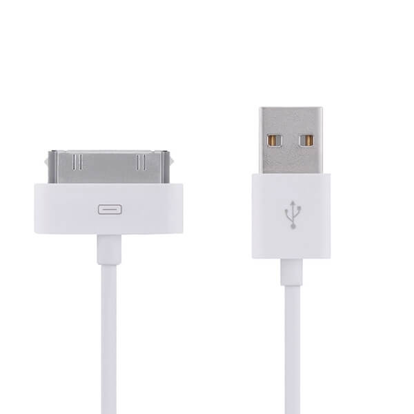 USB kabel pro Apple iPhone 4/4s, iPad 1, 2, 3, iPod bílý