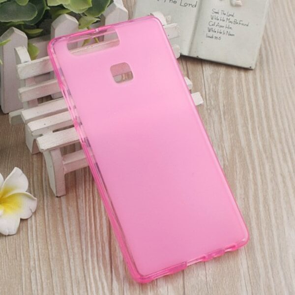 Silikonový mléčný ochranný obal pro Huawei P9 - růžový