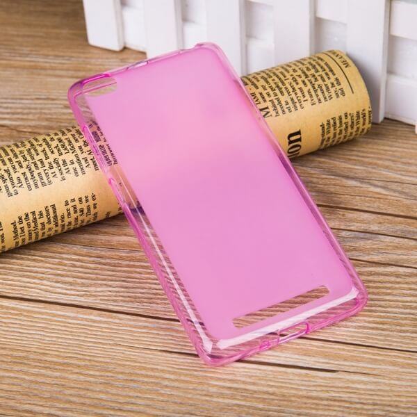 Silikonový mléčný ochranný obal pro Xiaomi Redmi 3 - růžový