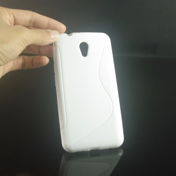 Silikonový ochranný obal S-line pro Vodafone Smart Prime 7 - bílý